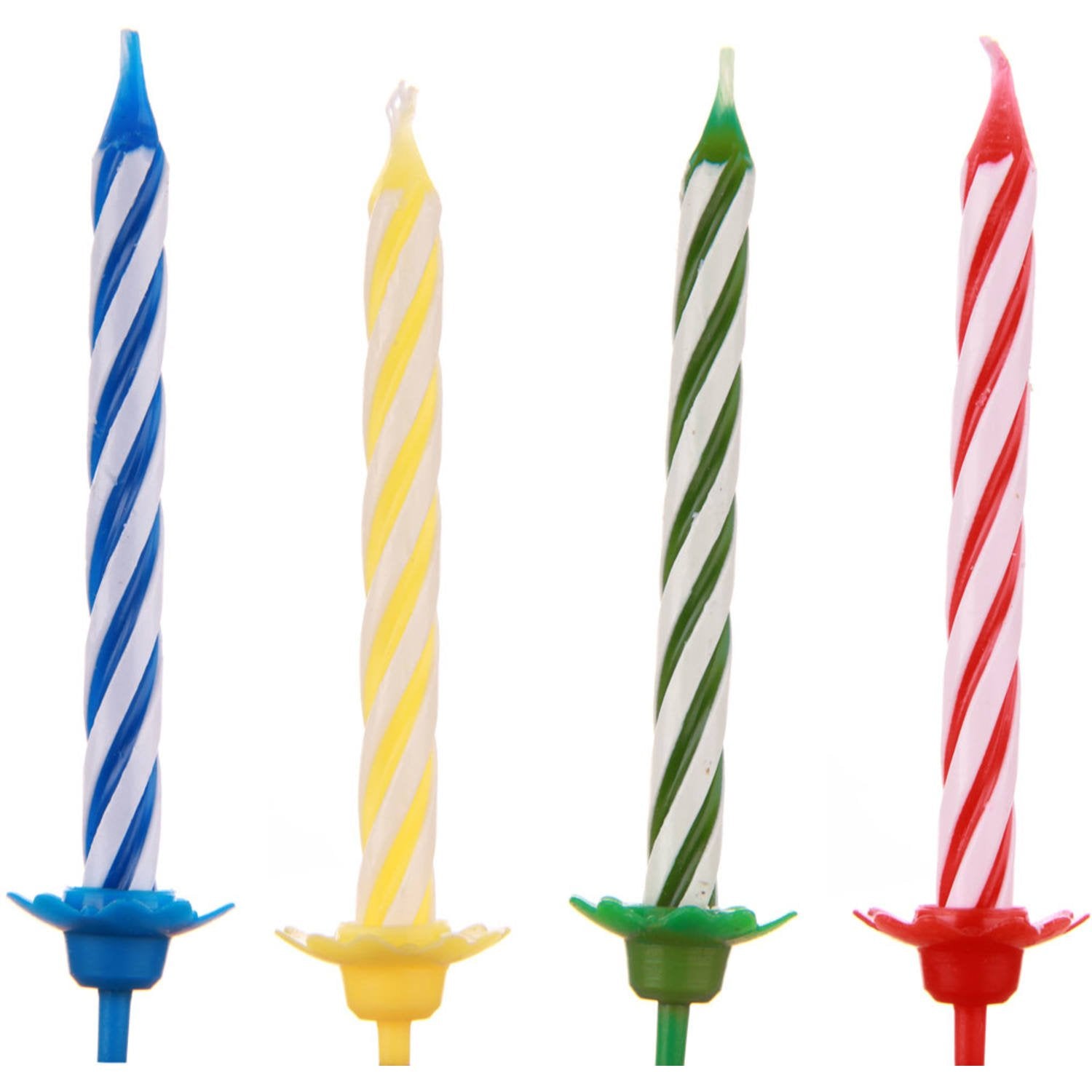 24 bougies d'anniversaire avec support