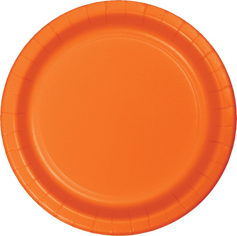 8 PIATTI 23 CM ARANCIO BACIATO DAL SOLE