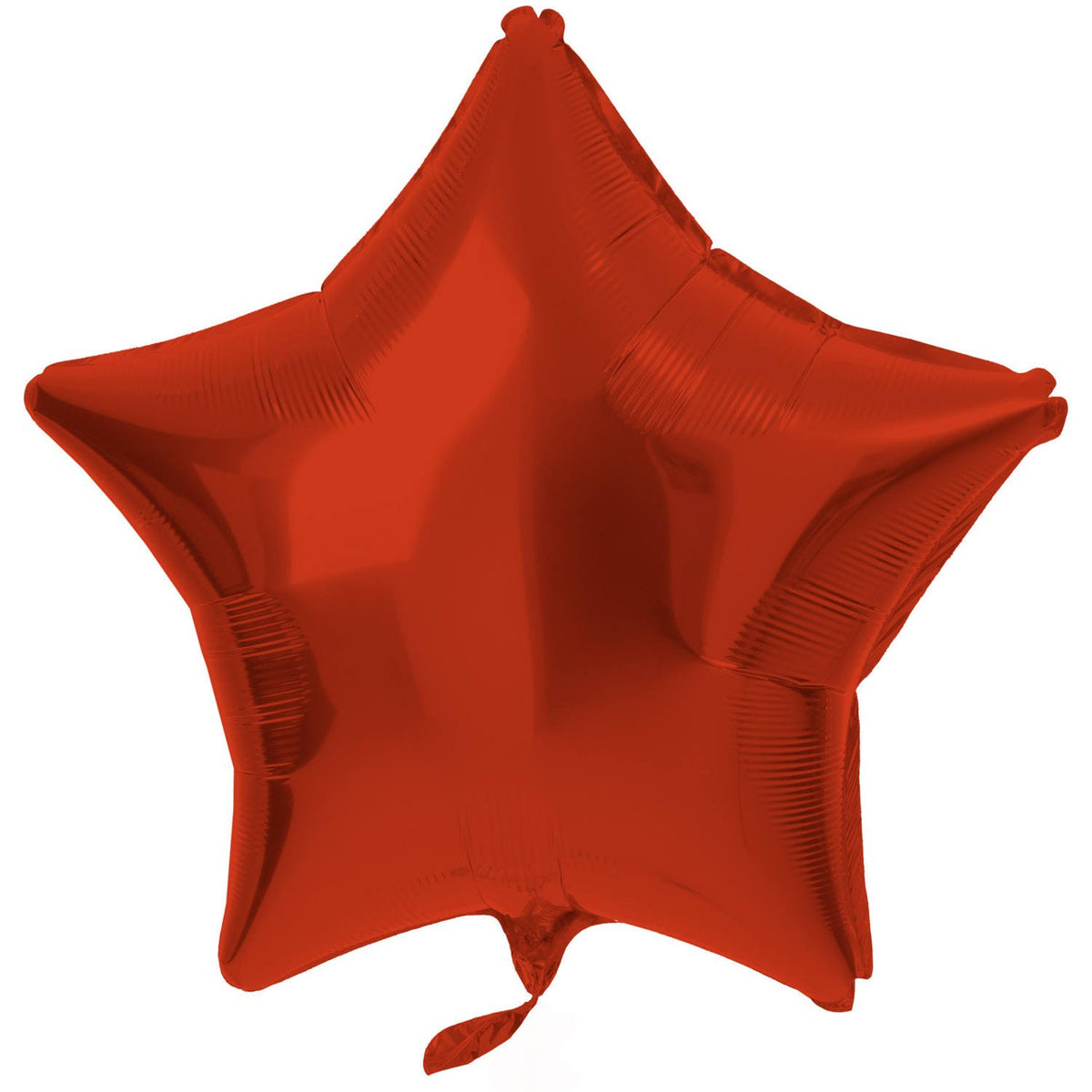 Palloncino in foil a forma di stella 48 cm rosso opaco