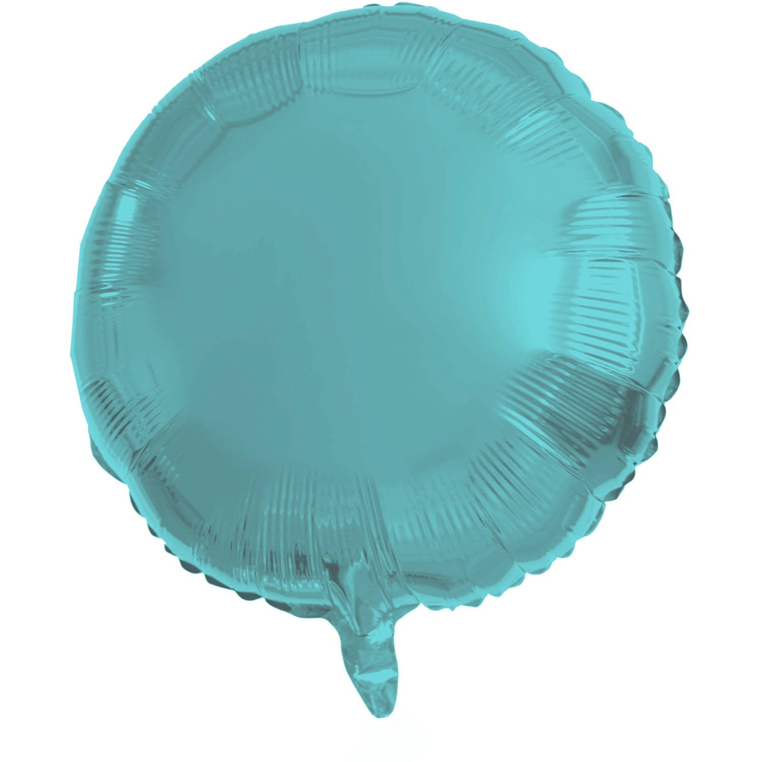 Palloncino rotondo in foil 45 cm turchese opaco