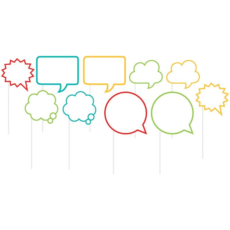 10 ACCESORIOS PHOTOCALL SPEECH BUBBLES