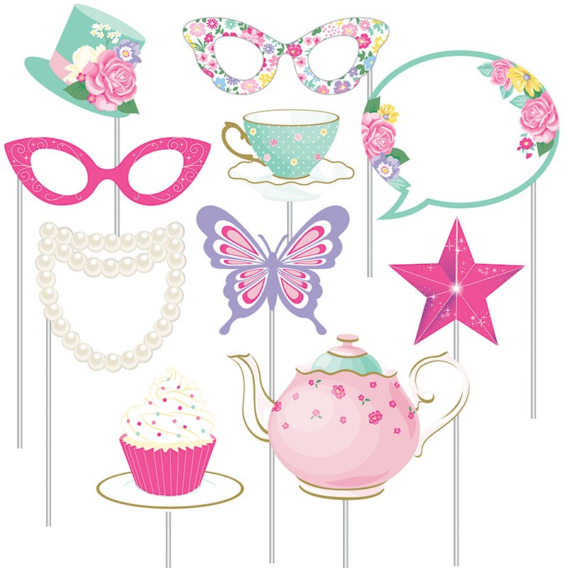 10 accessori floreali per il photocall del tea party