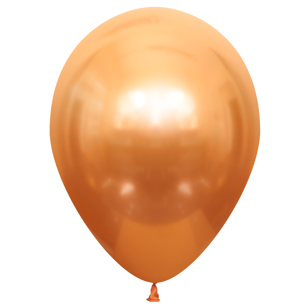 10 palloncini color rame lucido da 30 cm