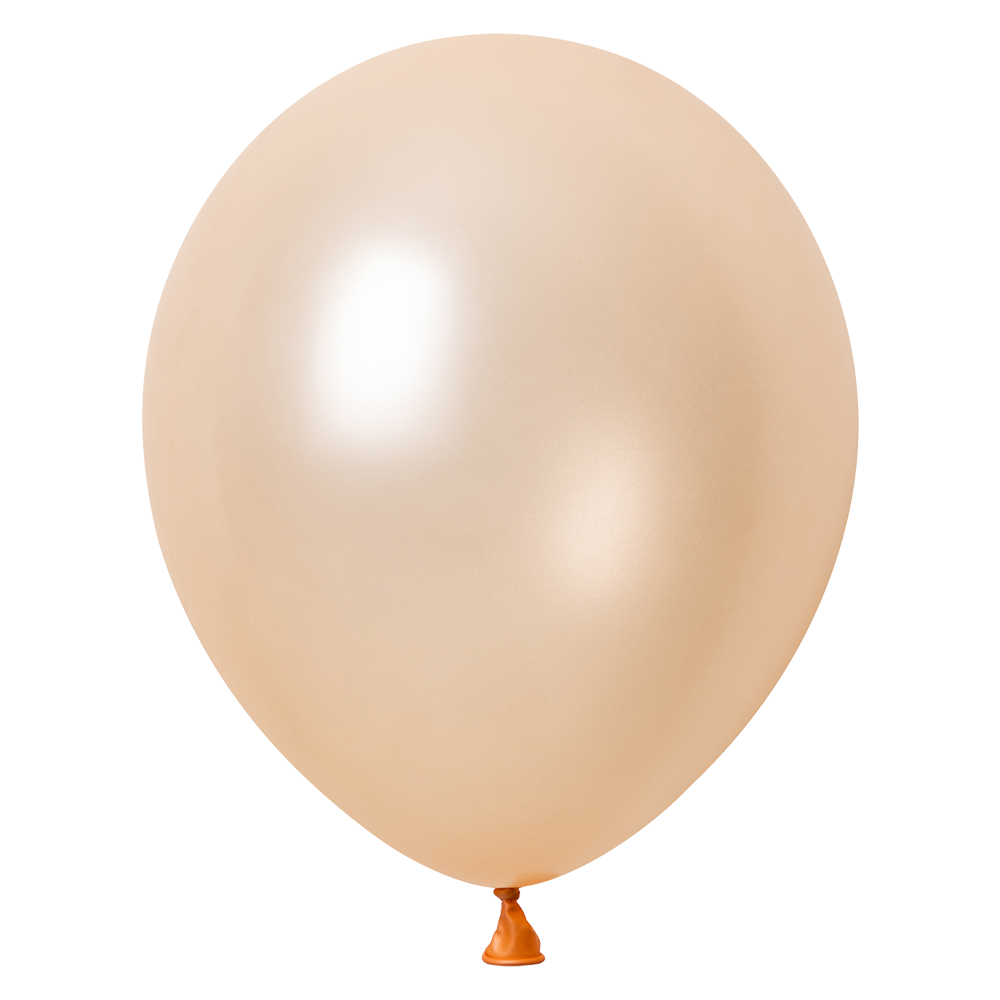 10 palloncini color pesca metallizzato da 30 cm