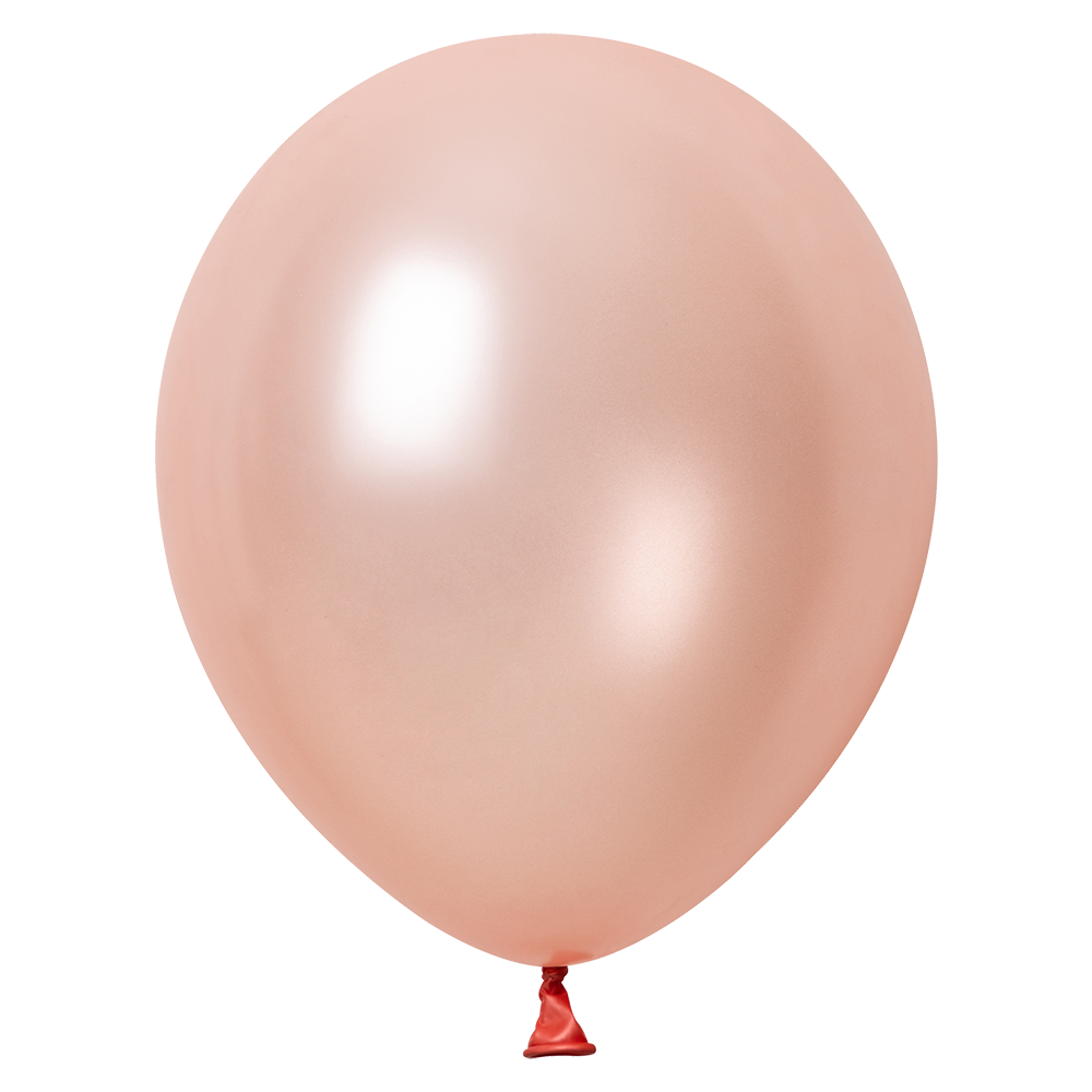 10 palloncini metallizzati oro rosa da 30 cm