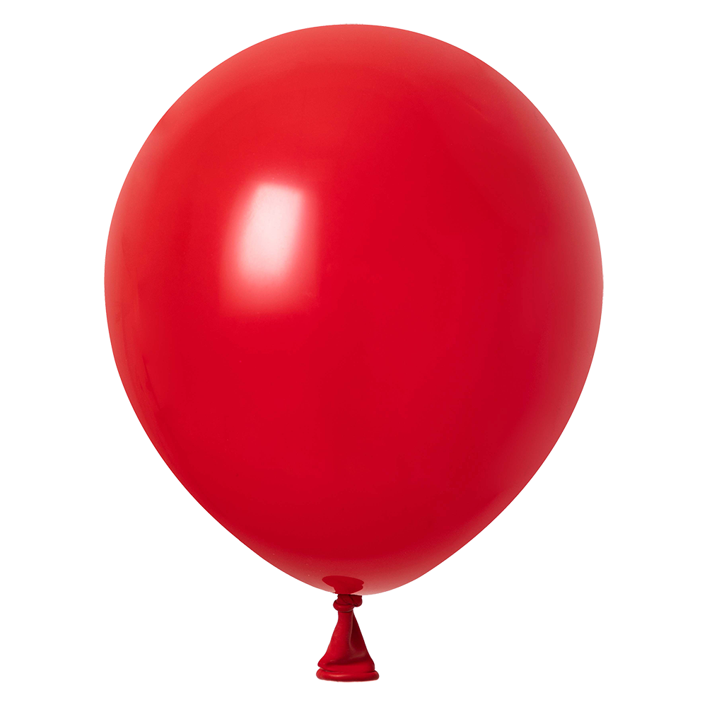 10 Globos Rojo Crystal 30 cm