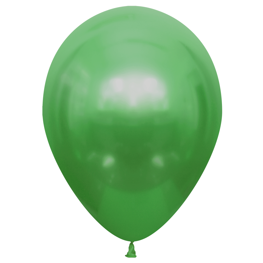 10 palloncini verdi lucidi da 30 cm