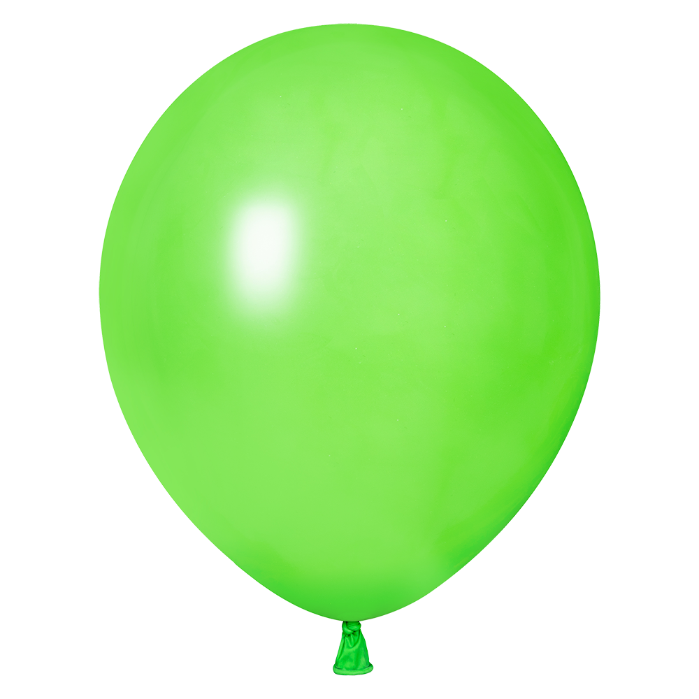 10 ballons fantaisie vert citron de 30 cm