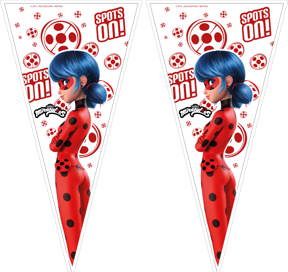 100 sachets coniques coccinelle 20 x 40