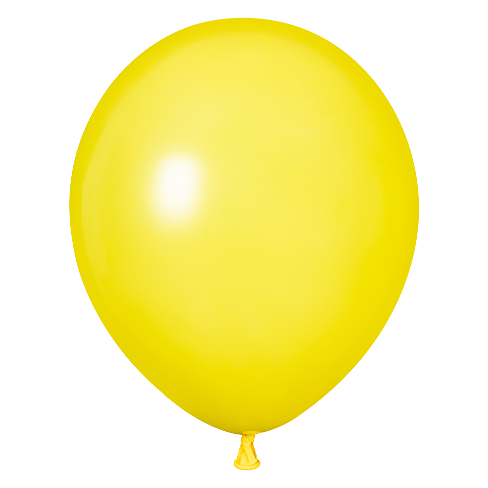 100 ballons jaunes fantaisie de 30 cm