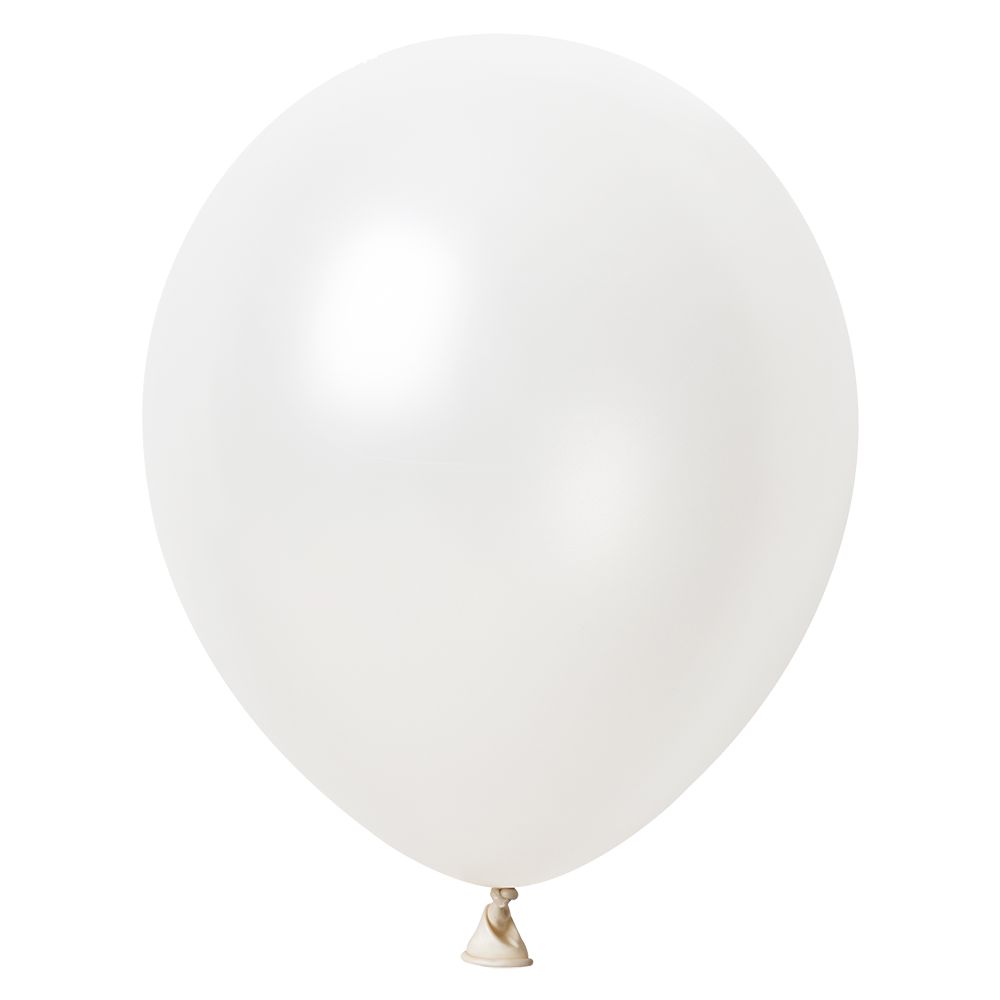 100 palloncini bianchi metallizzati da 30 cm