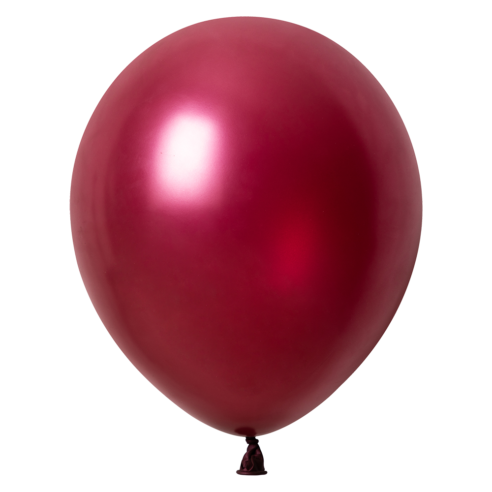 100 Globos Burdeos Metallic 30 cm