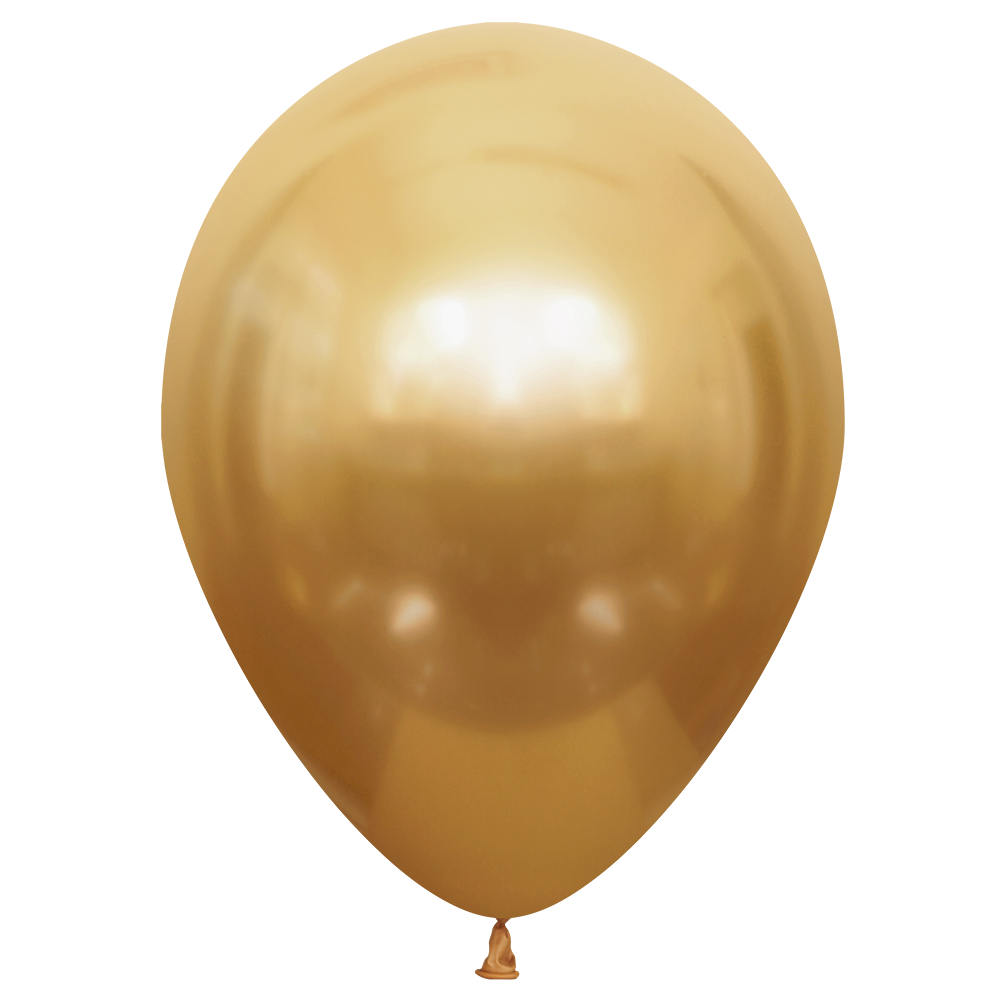 100 palloncini oro lucido 30 cm
