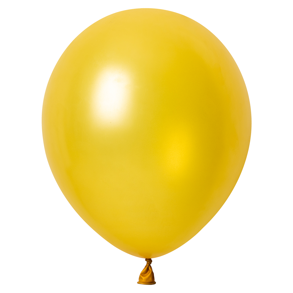 100 palloncini morbidi color oro metallizzato da 30 cm