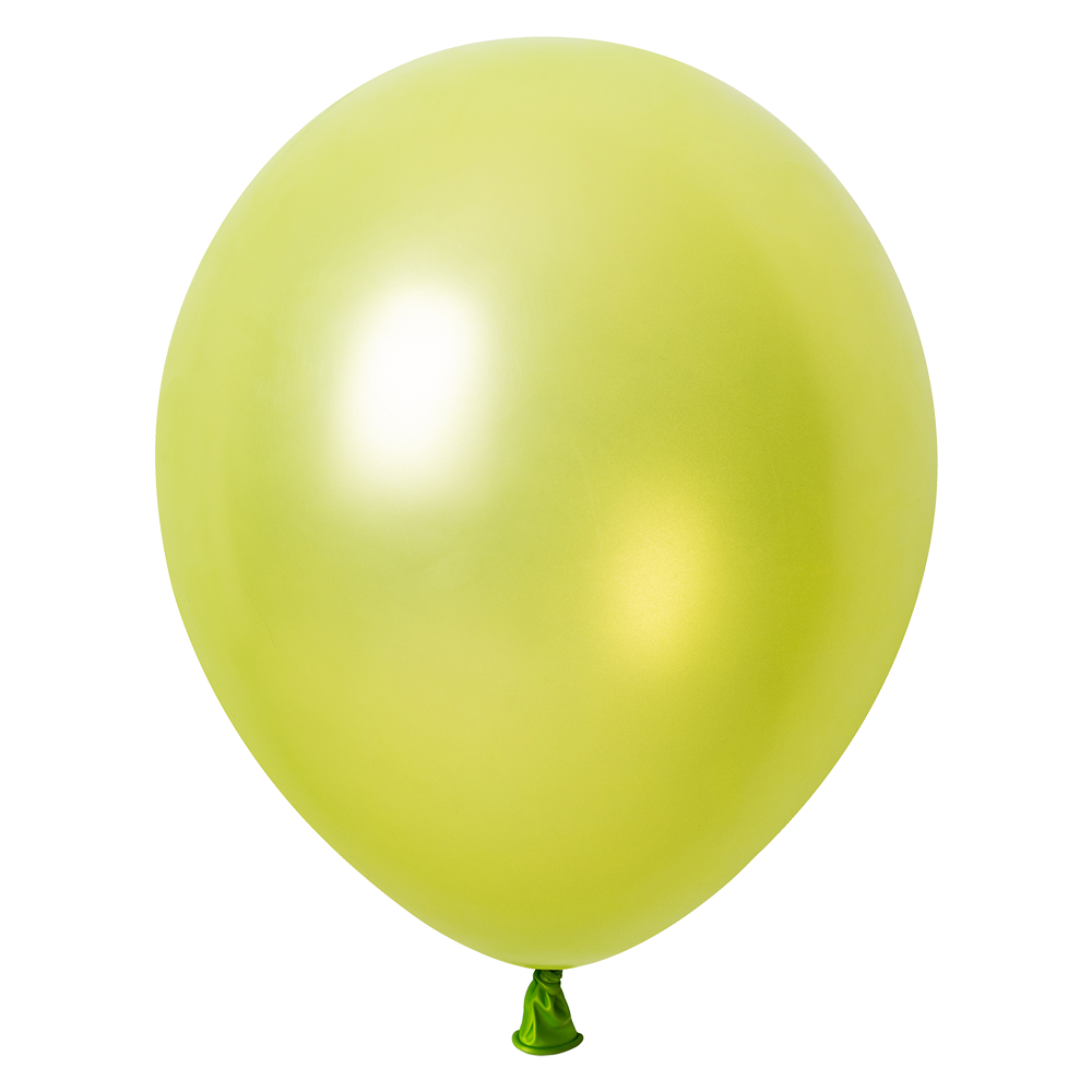 100 ballons métallisés vert menthe de 30 cm
