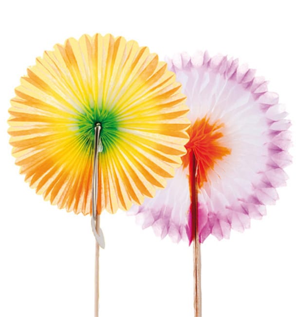 100 Picks de Abanicos de Colores