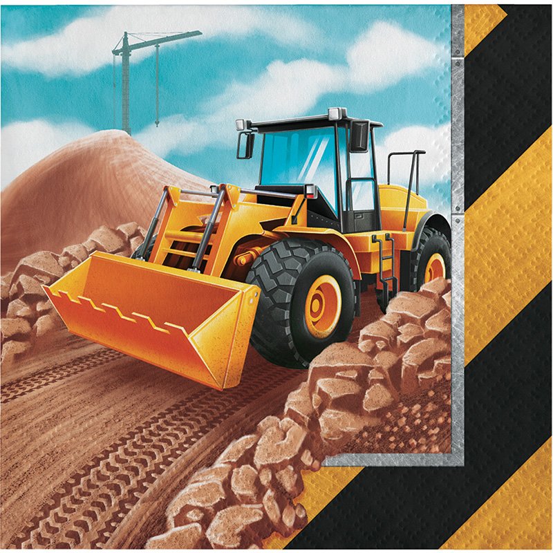 16 tovaglioli 2P BIG DIG CONSTRUCTION