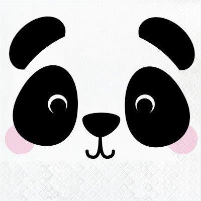 16 Tovaglioli 33 cm PANDA ANIMAL FACES