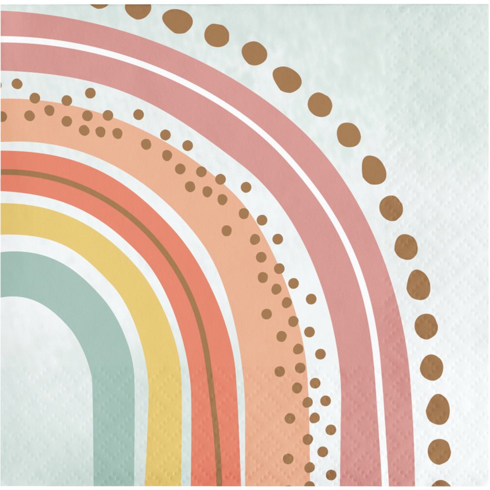 16 tovaglioli Boho Rainbow da 25 cm