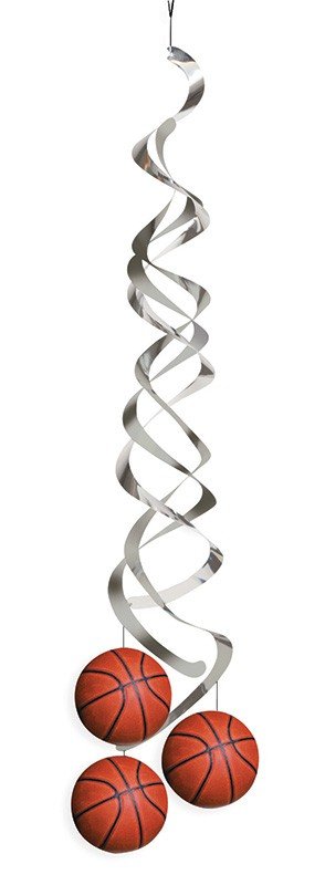 2 DECORACIONES COLGANTES 91 CM SPORTS FANATIC BASKETBALL