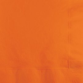 20 SERVIETTES 25 CM ORANGE SUNKISSED