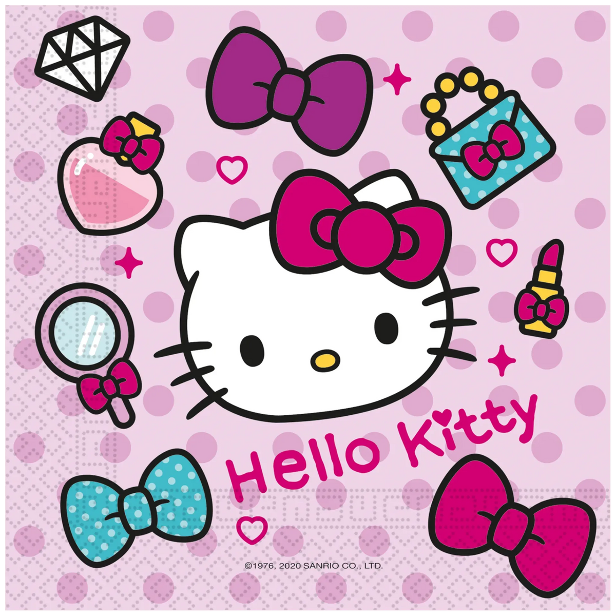 20 TOVAGLIOLI 33 CM HELLO KITTY