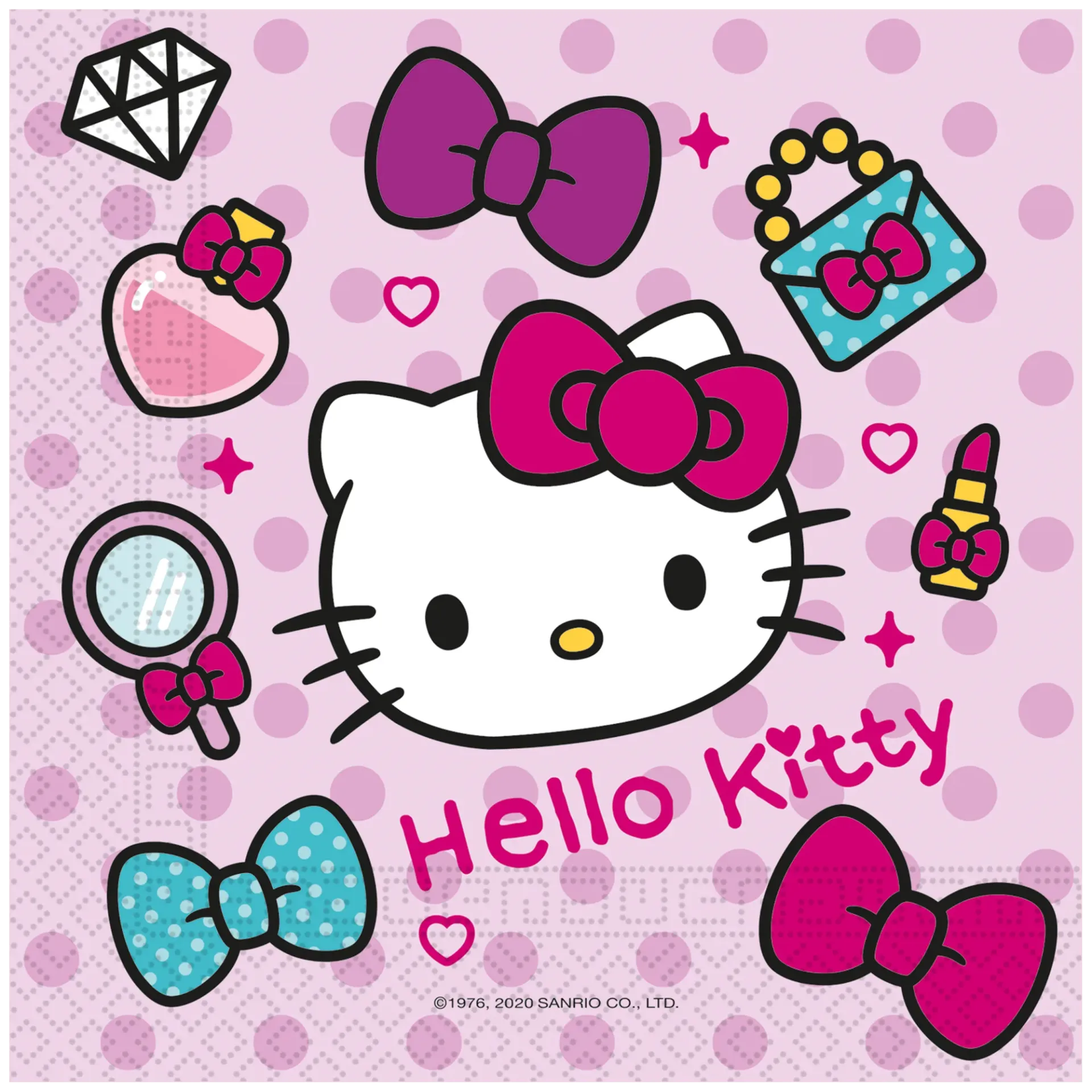 20 TOVAGLIOLI 33 CM HELLO KITTY