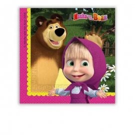 20 Tovaglioli 33 cm Masha e Orso