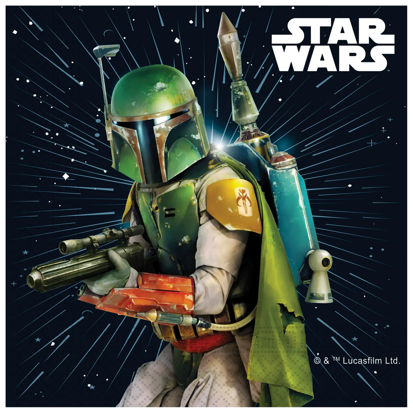 20 serviettes de table Star Wars de 33 cm