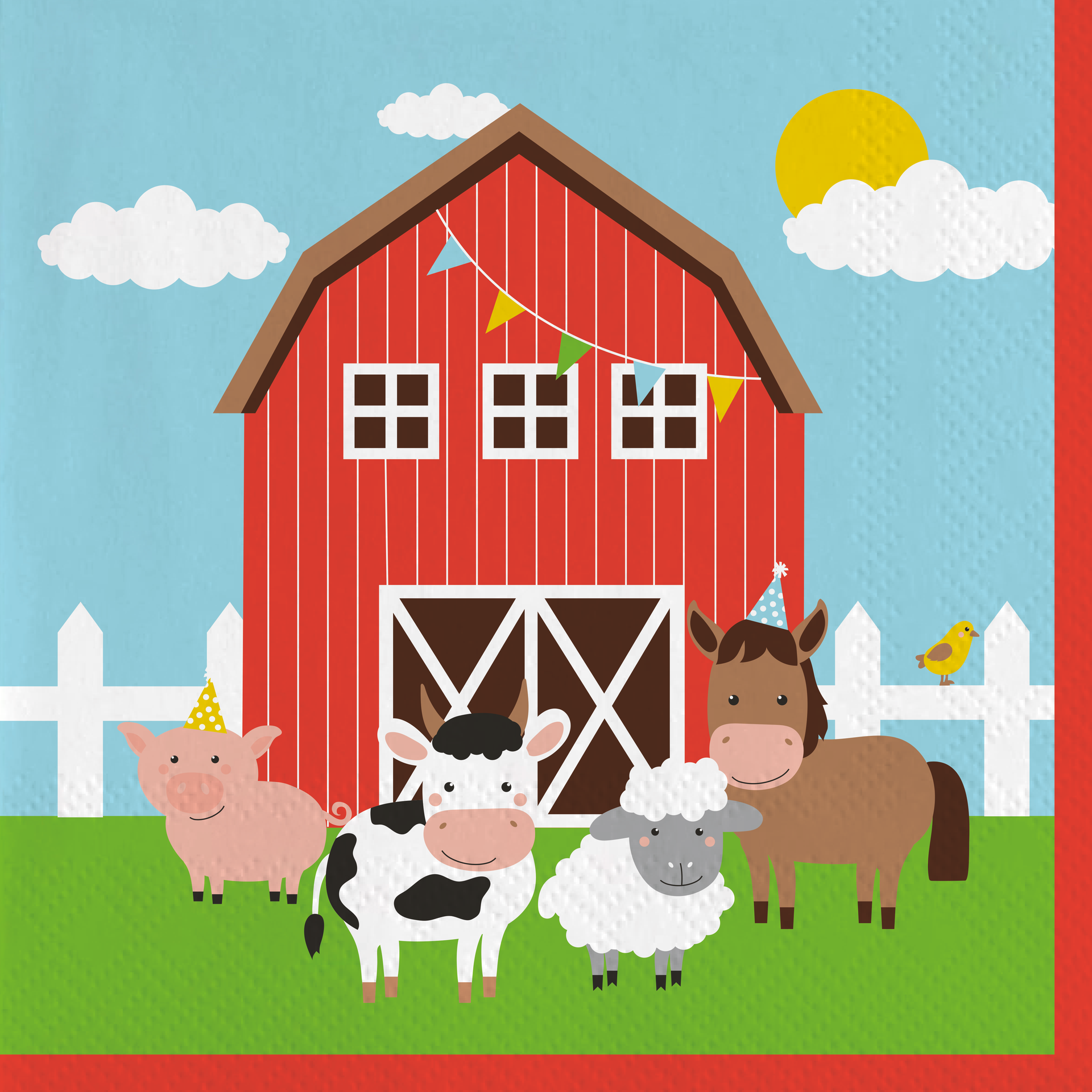 20 SERVILLETAS 33 CM FARM ANIMALS