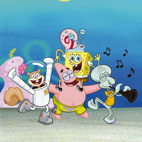 20 Servilletas 33 cm Bob Esponja