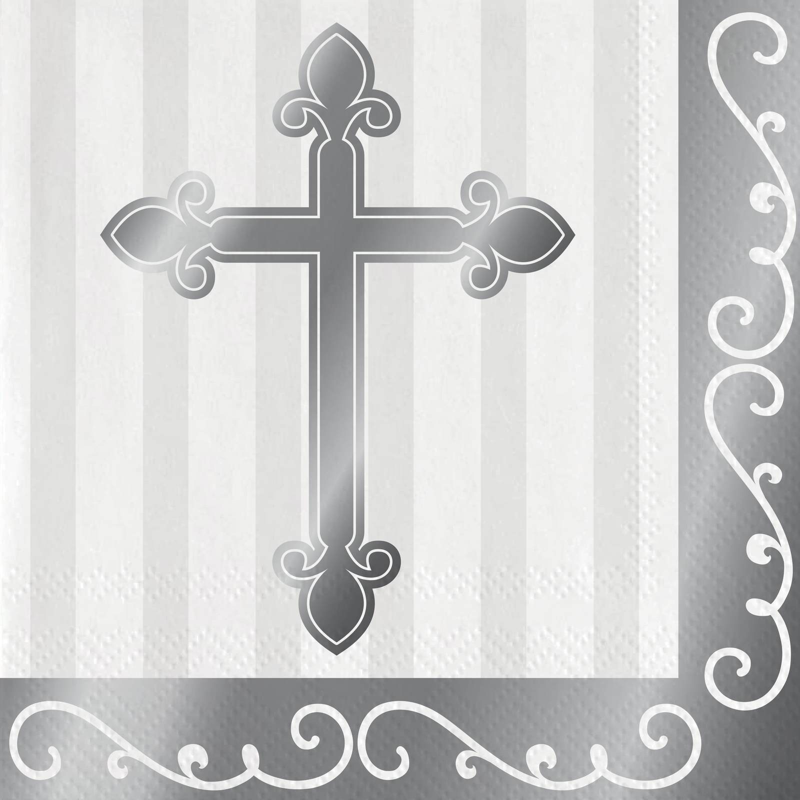 20 Tovaglioli 33 Cm Divinity Silver