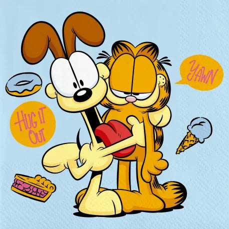 20 serviettes Garfield, 33 cm