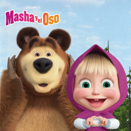 20 Servilletas Masha y el Oso 33 cm