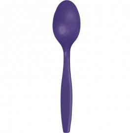 24 CUCHARAS PLASTICO PREMIUM PURPLE