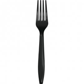 24 FORCHETTE IN PLASTICA PREMIUM BLACK VELVET