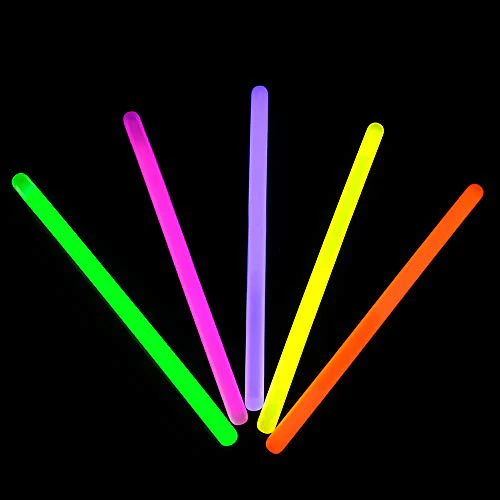 25 bastoncini luminosi assortiti da 30 cm
