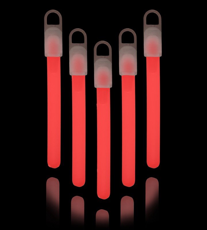 25 Colgantes Luminosos 10 cm Rojos