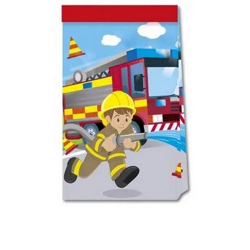 4 SACCHETTI DI CARTA PER VIGILI DEL FUOCO