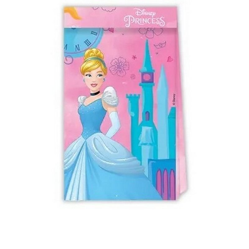 4 SACCHETTI DI CARTA PRINCIPESSE DISNEY