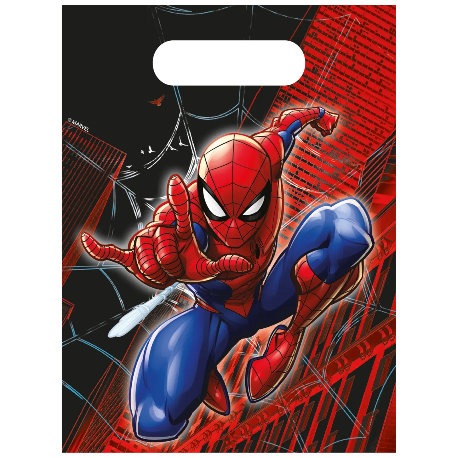 4 SACCHETTI DI CARTA SPIDERMAN WORLD