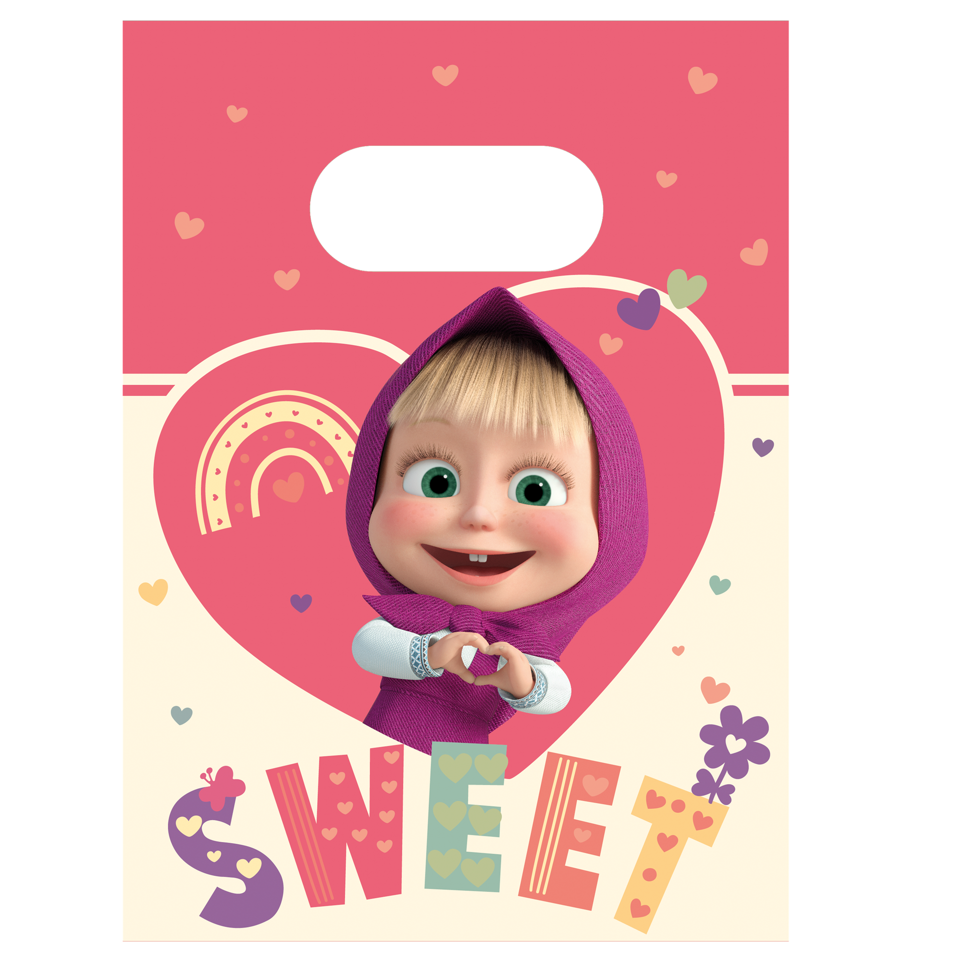 4 Bolsas Papel Masha y el Oso