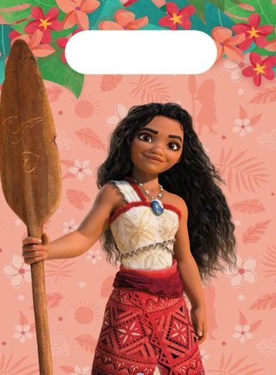 4 sacchetti di carta di Moana