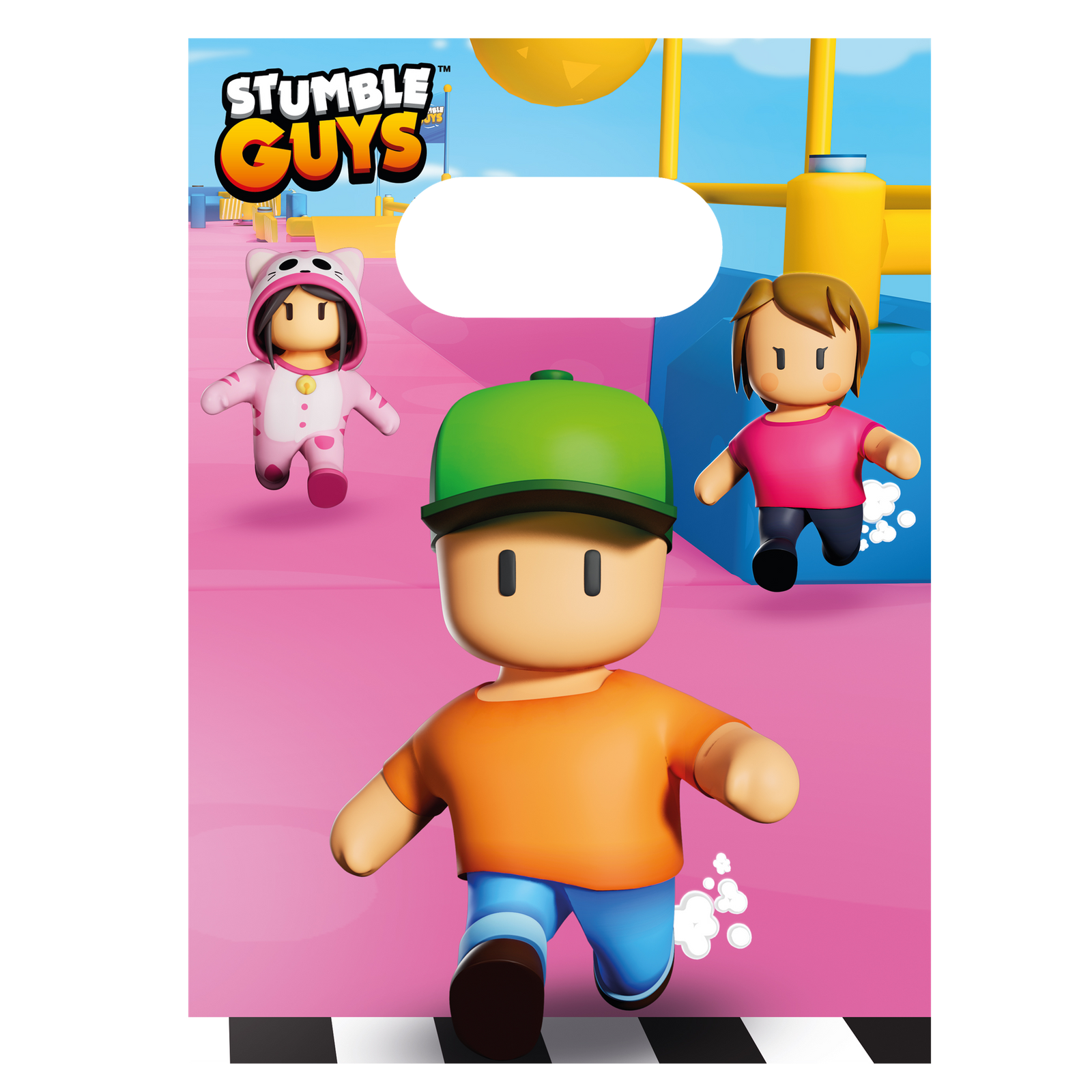 4 sacchetti di carta Stumble Guys
