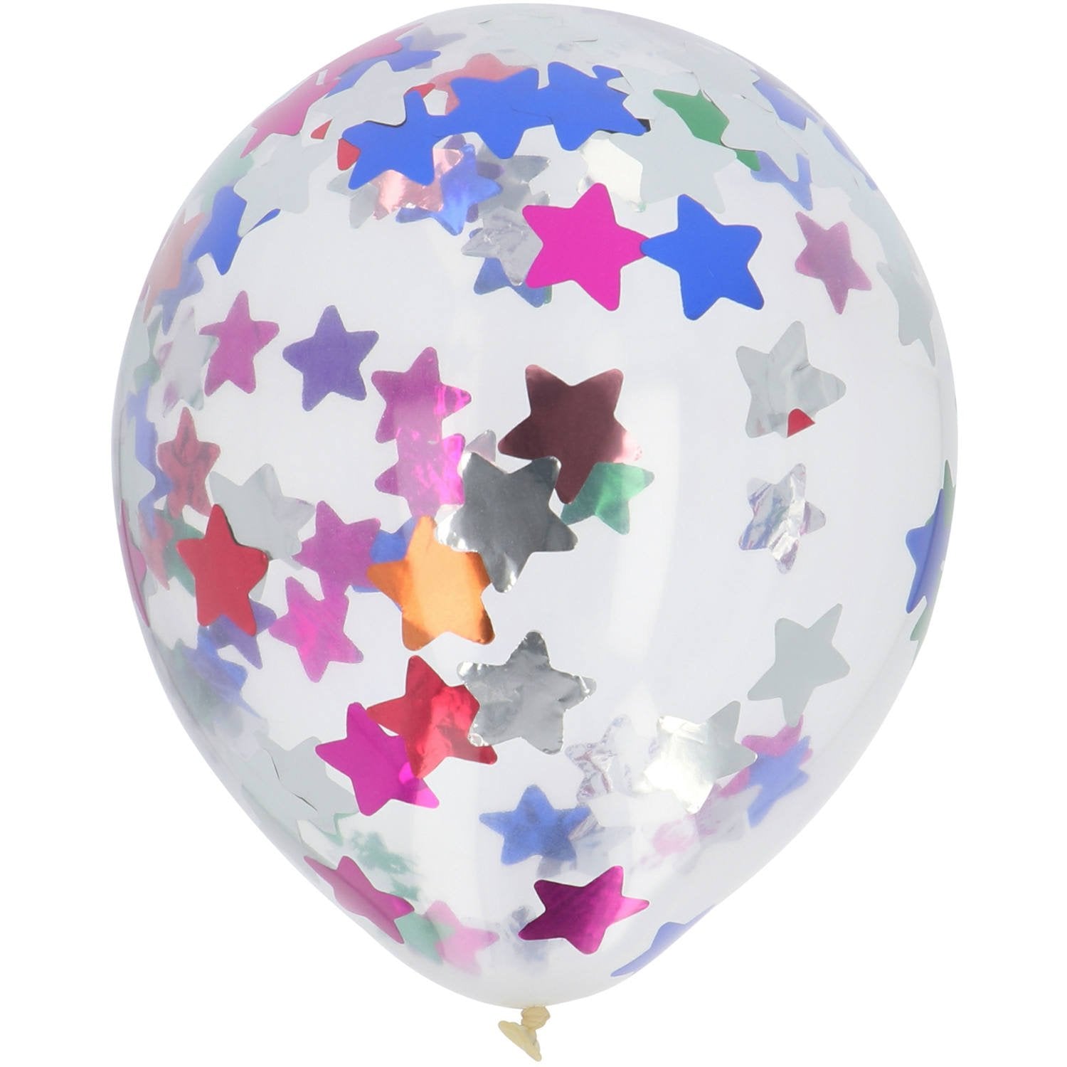 Palloncini coriandoli a 4 stelle da 30 cm