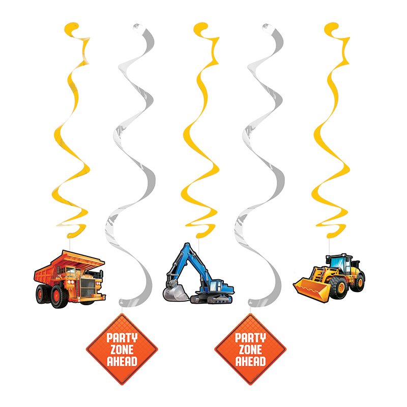 5 decorazioni sospese BIG DIG CONSTRUCTION