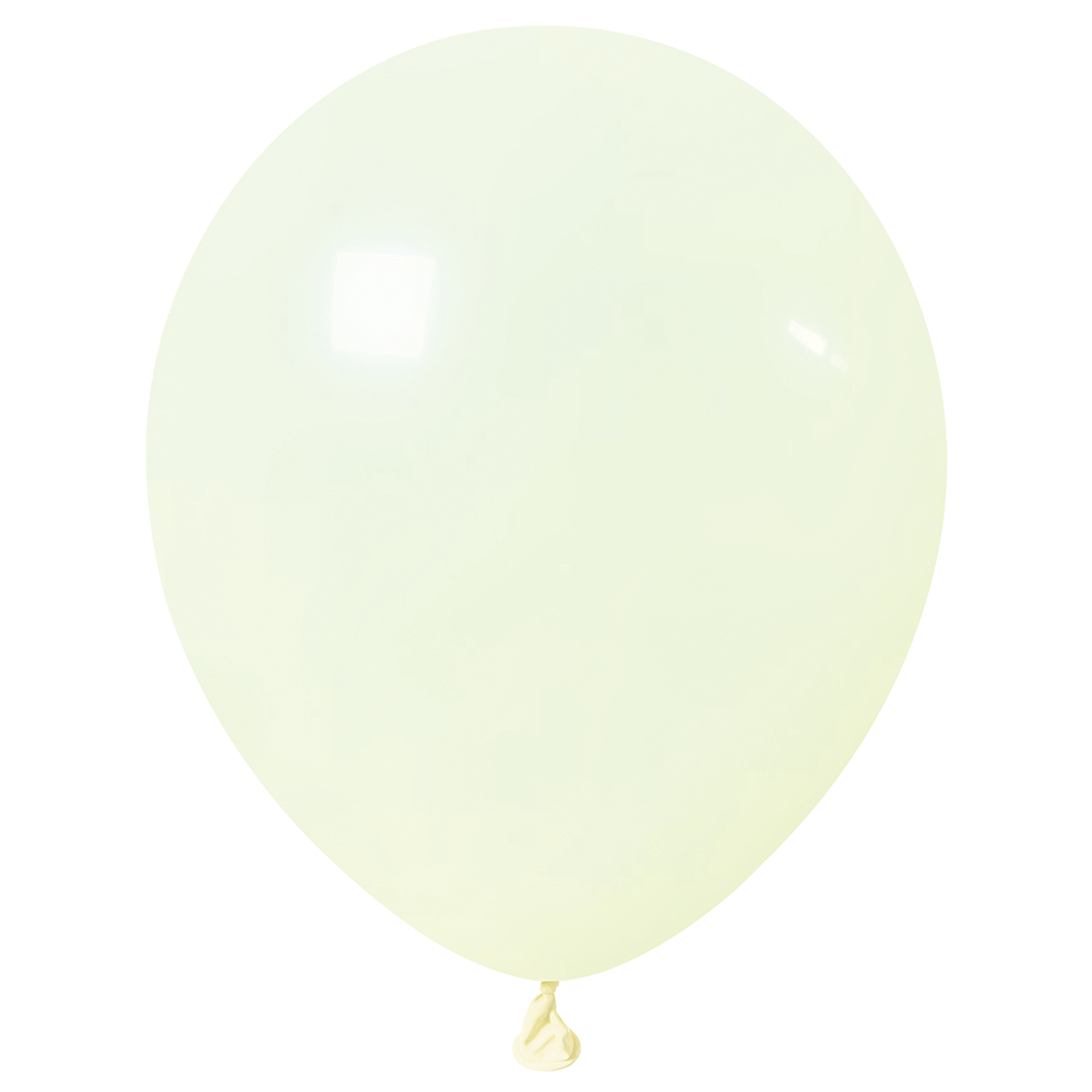 50 ballons jaune pastel clair de 30 cm