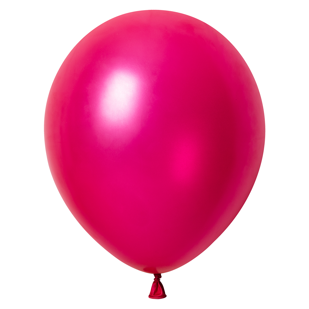 50 Globos Carmin Metallic 30 cm