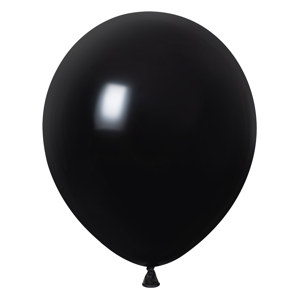 50 ballons noirs fantaisie de 30 cm