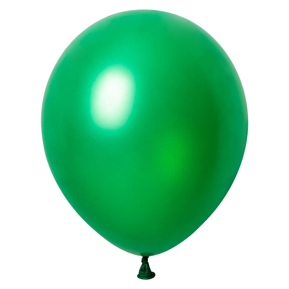 50 Globos Verde Metallic 30 cm